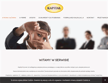 Tablet Screenshot of kapital.net.pl